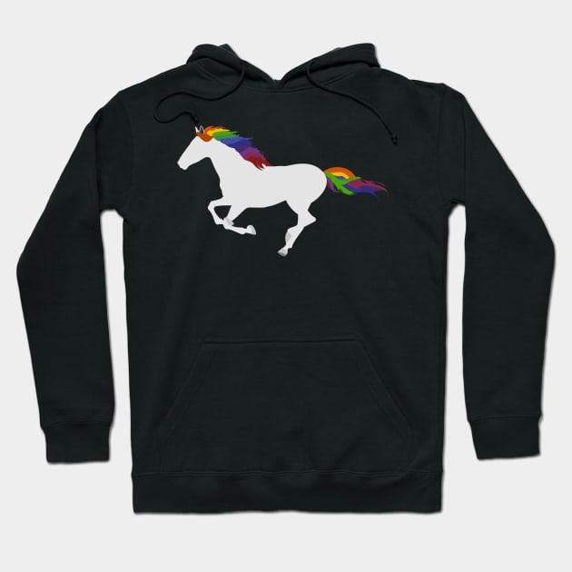 Rainbow Horse Hoodie by JixelPatterns